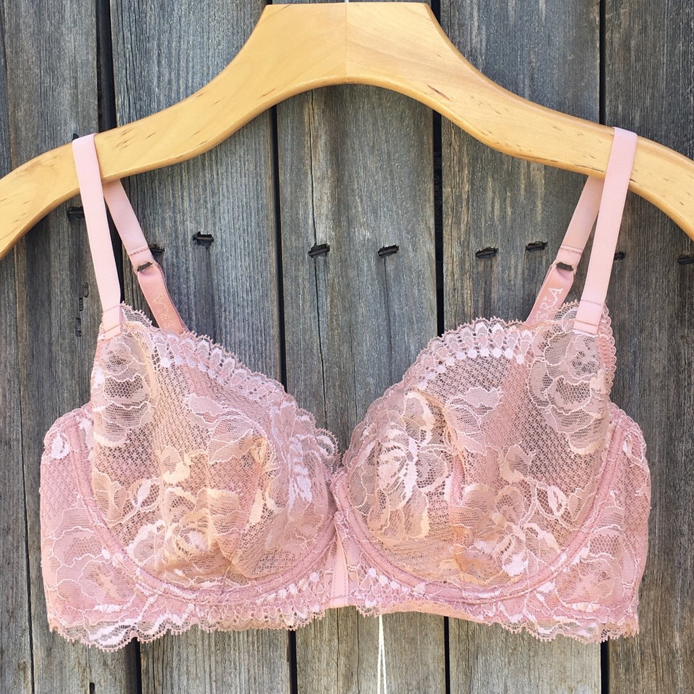 NWT La Perla Brigitta Lace Underwire Bra Pink 38B